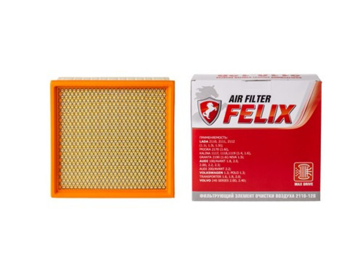Фильтр "Felix 2110-12 В С Сеткой" Воздушный Для А/М Ваз Инжектор (Felix 410030143)
