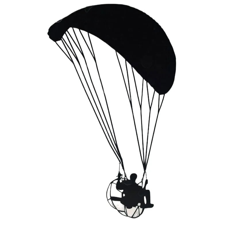 Автомобильные наклейки PARAMOTOR POWER PARAGLIDER 13CM ПВХ KK белый, 20CM