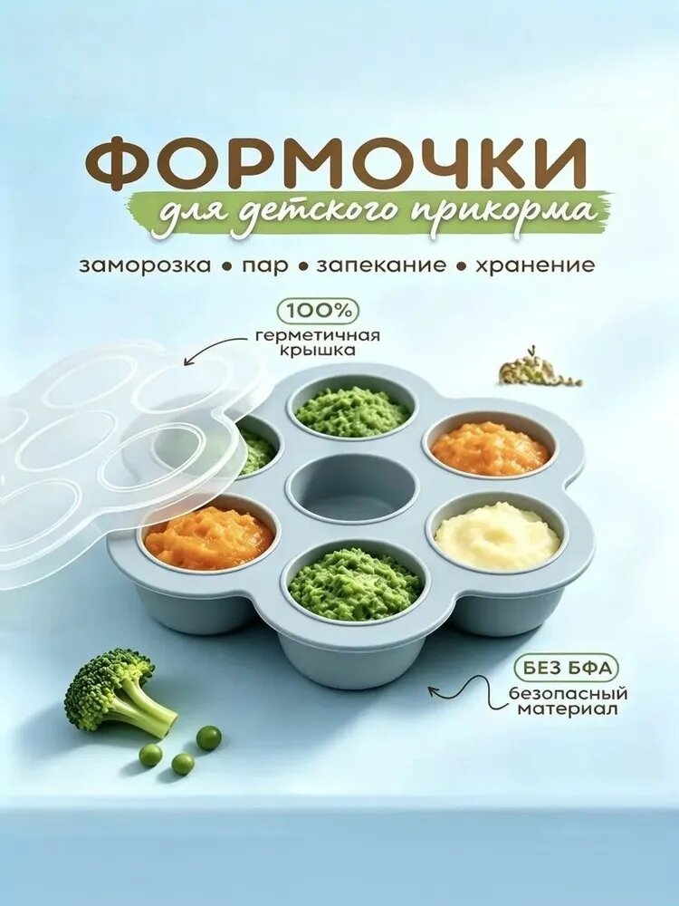 Крышка для контейнера "формочки", 100 мл, 1 шт