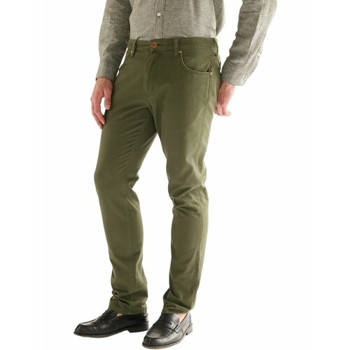 фото Джинсы wrangler men greensboro jeans, размер 31/32, зеленый