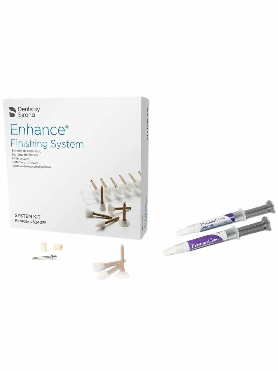 Изделия стоматологические для обработки композитных пломб Enhance - набор Enhance Caulk Prisma Kit для полировки композитных пломбировочных материалов.