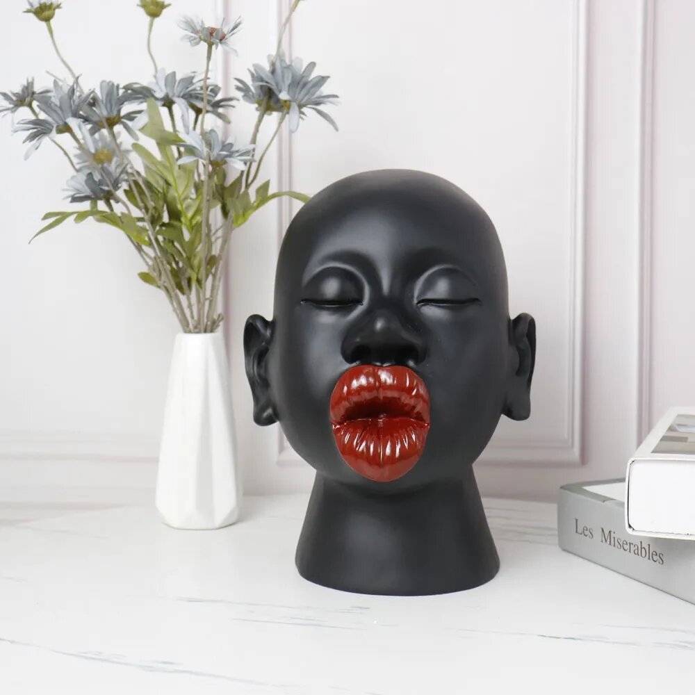 Статуэтка"Большие красные губы"22*22*27CM