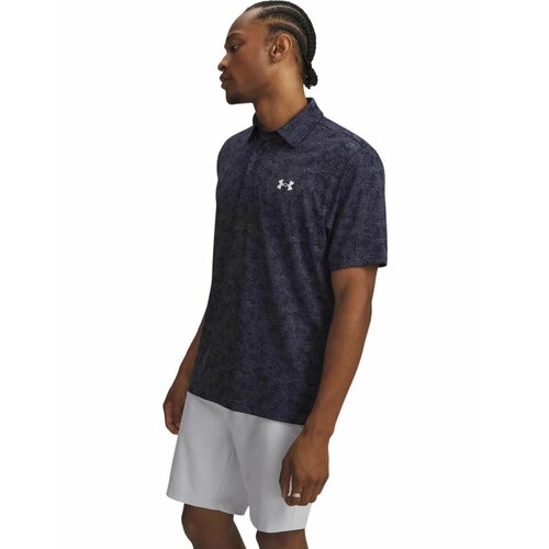 фото Поло спортивное under armour ua playoff 3.0 printed polo, размер md, синий