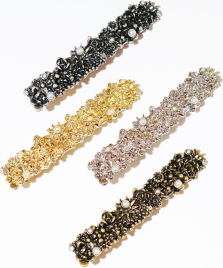 Benten Зажим с жемчугом бронза Hair Clip Pearl Bronze
