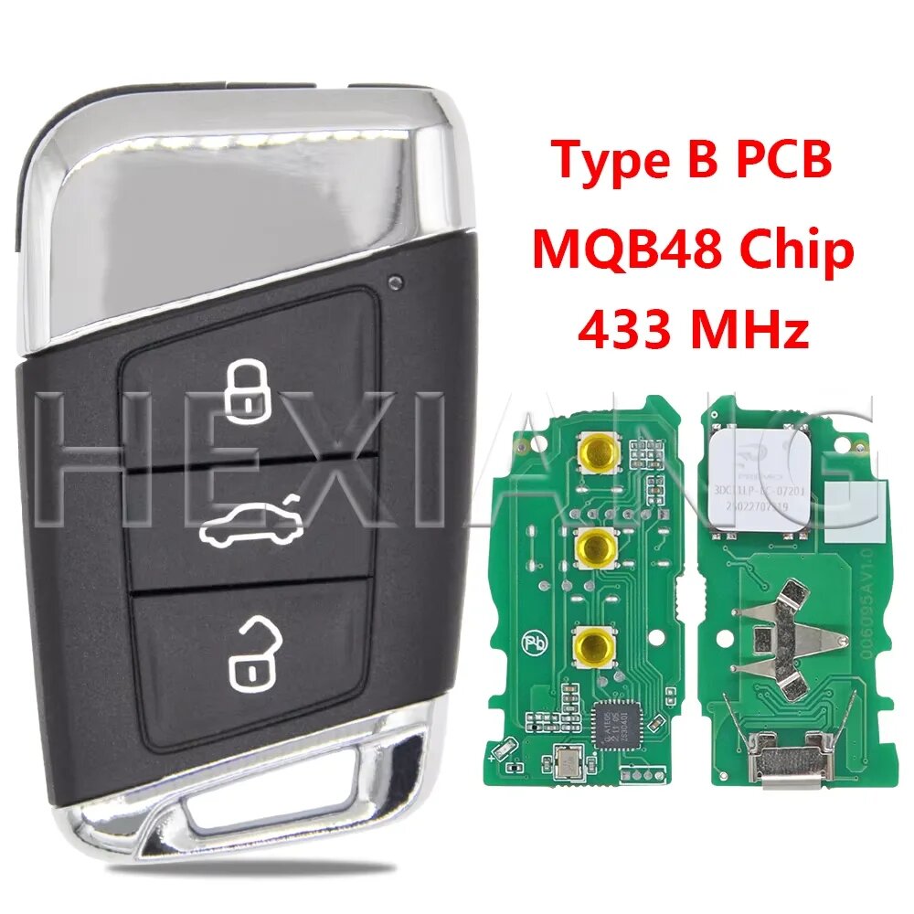 Чип Datong World 433 МГц MQB48 3G 0959752 Ключ дистанционного управления Aftermarket 433