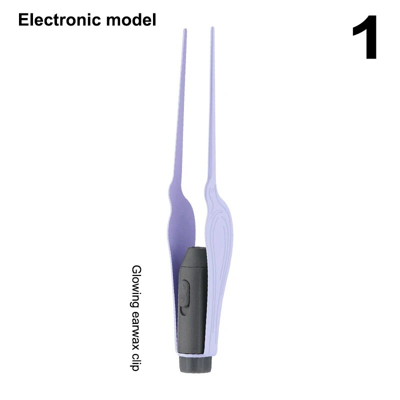 Пинцет для чистки ушей Glowing earwax clip, фиолетовый