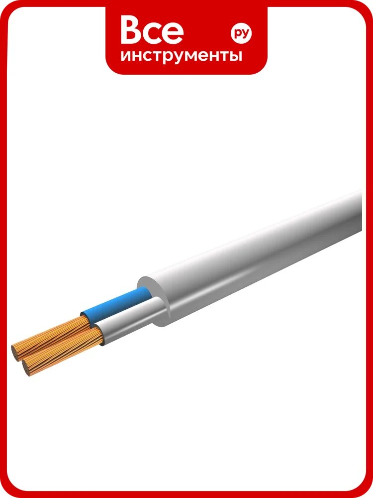 Провод iTOK ПВС 2x4 ГОСТ белый (50 метров) i-KPP-PVSN-240-50-W