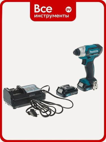 Изображение товара Профессиональный аккумуляторный шуруповерт Makita TD110DWAE с подсветкой и ременным креплением