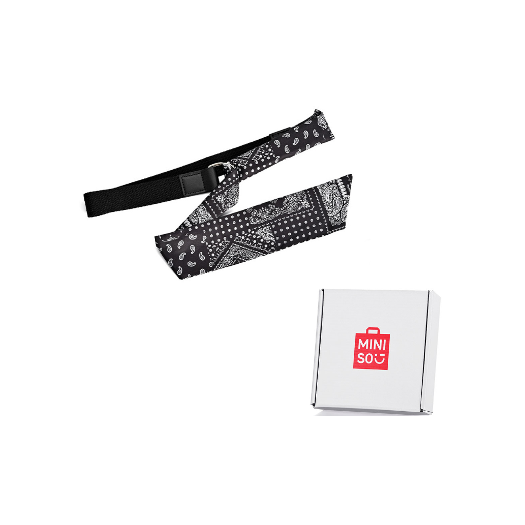 Miniso Шарф с ремешком женский из сплава полиэстера синтетической кожи и искусственного шелка 120