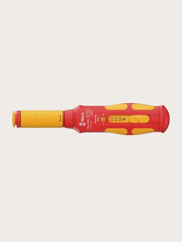 Изображение товара Wera Отвёртка динамометрическая 7516 Safe-Torque VDE Kraftform 2.4 / 2.8 / 3.2 / 3.6 / 4.0 Нм, для насадок с шестигранным 9 мм хвостовиком