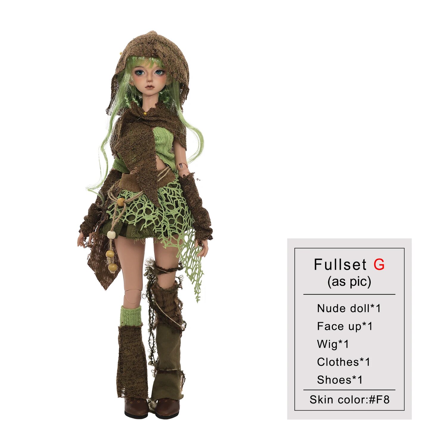 Шарнирная кукла Kaka G BJD 1/4, Fullset G, Цвет: kaka