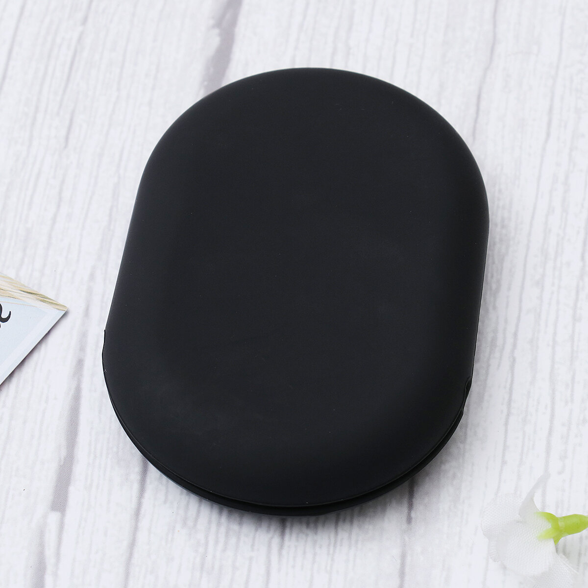 Чехол Для Наушников Из Силикона 1 Шт Универсальный Кейс Для Хранения Проводов И Флешек Черный 10.00X6.50X2.00Cm