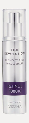 Изображение товара MISSHA Time Revolution Retinol 1000 Сыворотка ночная антивозрастная для сияния лица с ретинолом, 50 мл