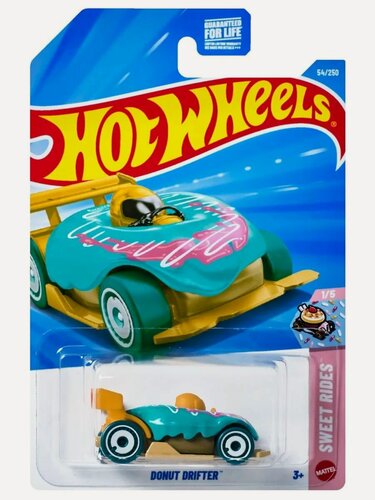 Изображение товара JJJ24 Hot Wheels машинка металлическая игрушка коллекционная масштабная модель Donut Drifter кейс 2026