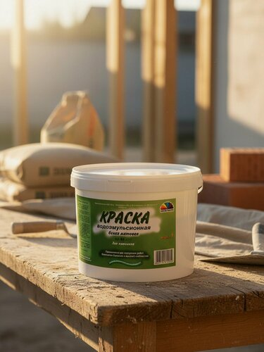 Изображение товара Краска водно-дисперсионная Магия радуги М-1 для потолков, матовая, белая, 14 кг. Идеальна для внутренних работ.