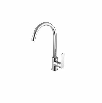Смеситель для кухни Lemark высокий поворотный излив, хромированное покрытие LM1505C