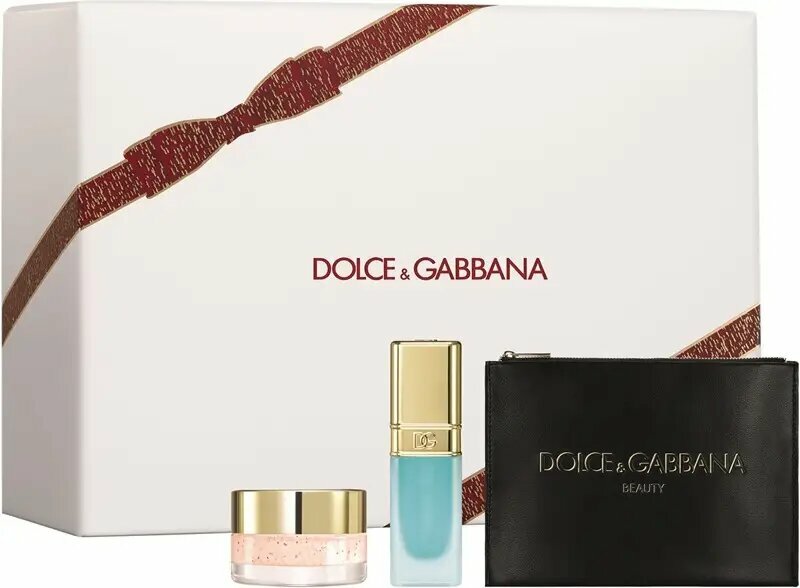 Dolce&Gabbana Fresh Lips Gift Set Подарочный набор для губ: скраб, масло и косметичка, 9g + 7ml