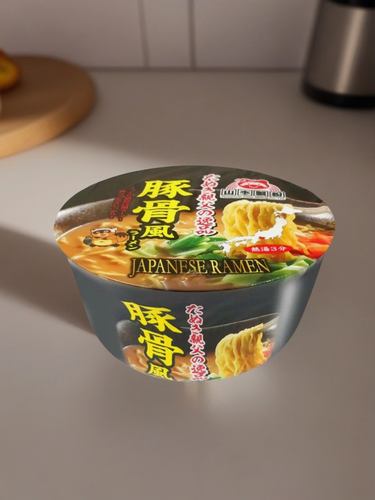 Изображение товара Лапша быстрого приготовления Yamamoto Seifun Рамэн на свином бульоне, неострая с чесноком 91 г, Япония