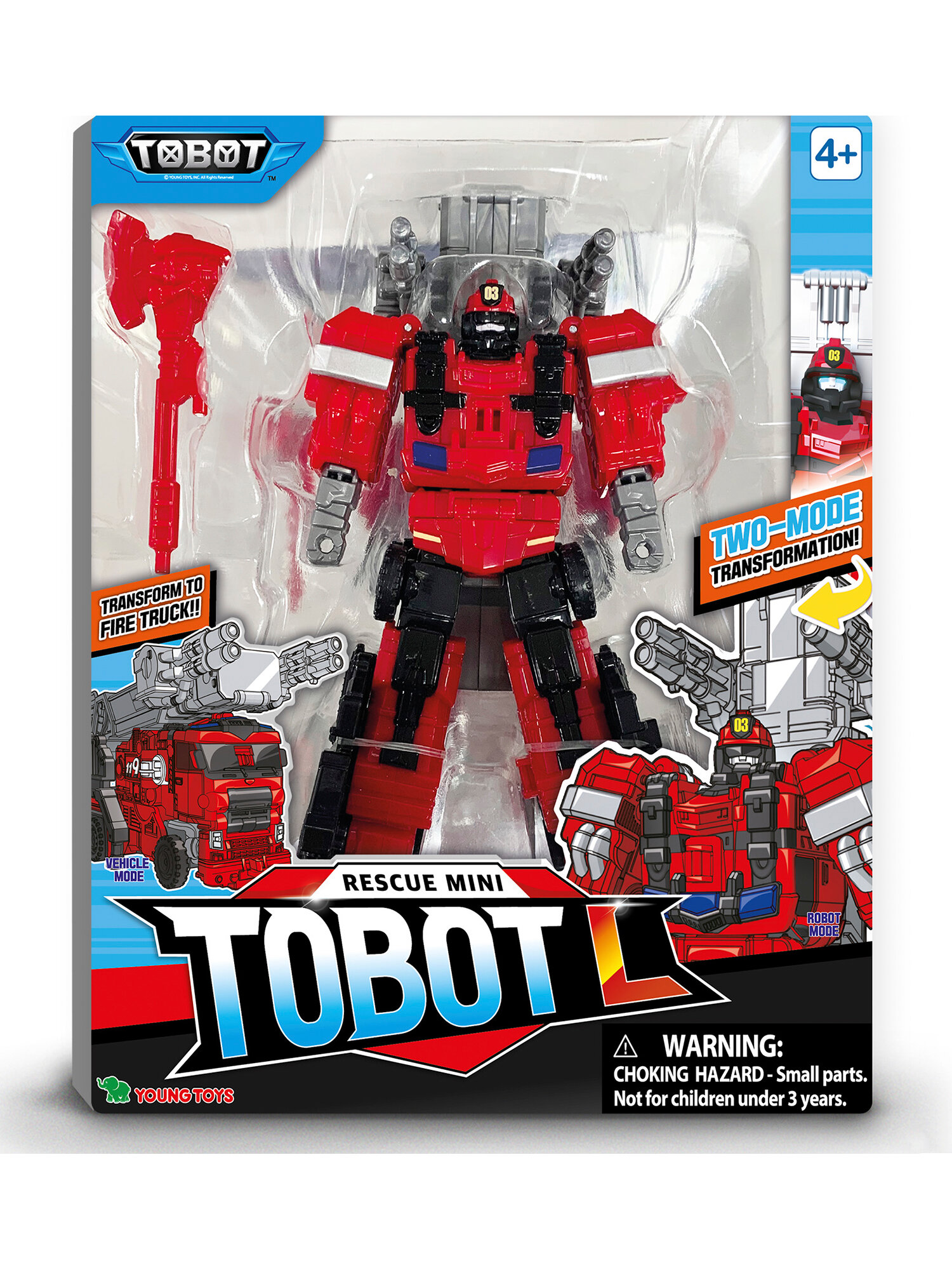 Tobot Робот-трансформер Tобот Мини L New XL пожарный наряд