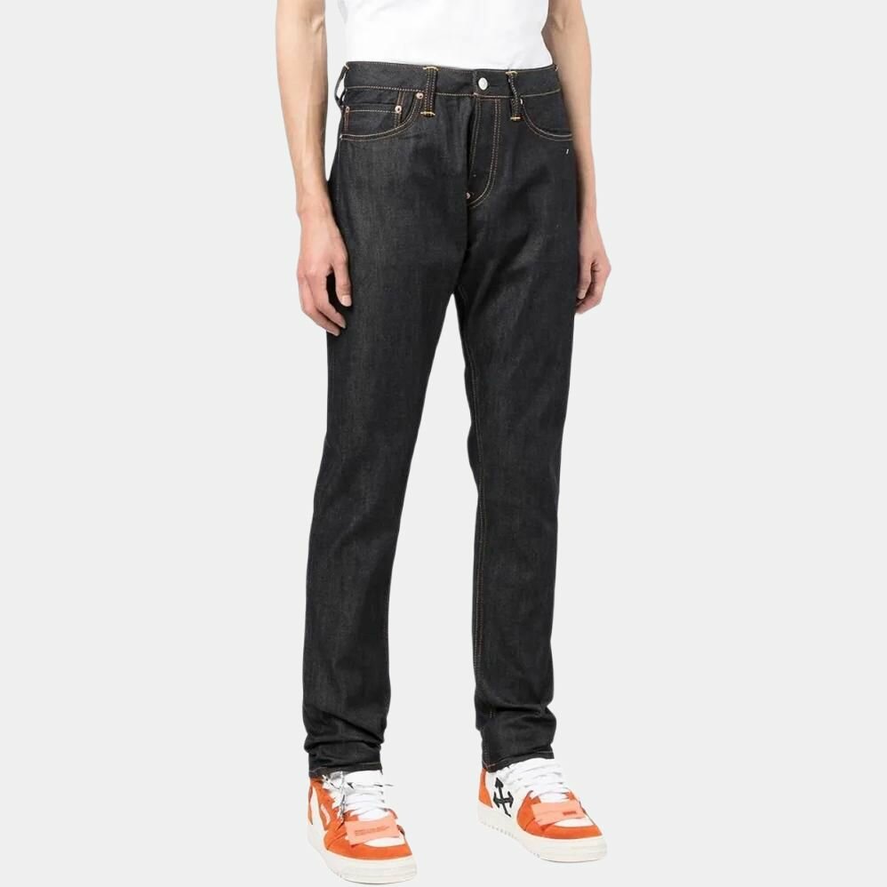 Джинсы зауженные Evisu