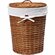 Корзина для белья в ванную WasserKRAFT Leine WB-350-M, 41x41x48 см, светло-корич...
