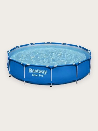 Изображение товара Бассейн Bestway Steel Pro 366x366x76 см, круглый, каркасный, синий