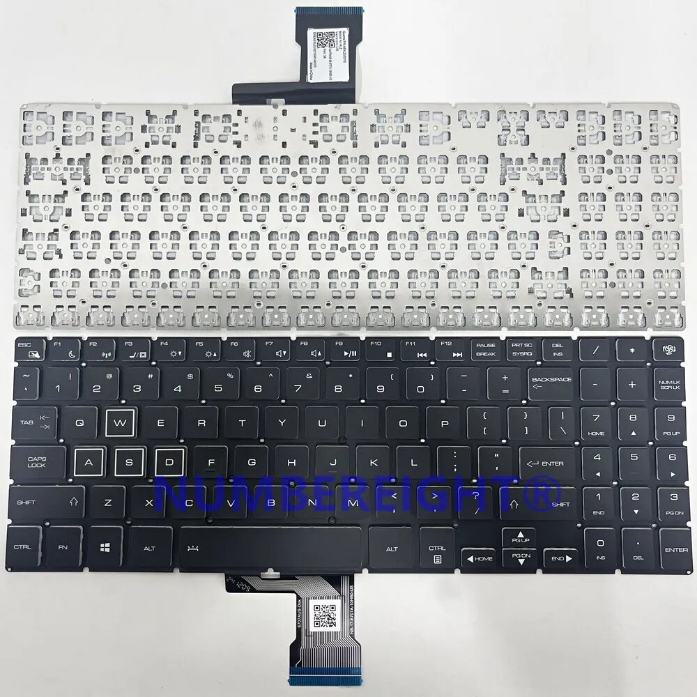 Сменная клавиатура NUMBEREIGHT для Maibenben M557 M555 M547 M545 M543 Синий, no backlit B