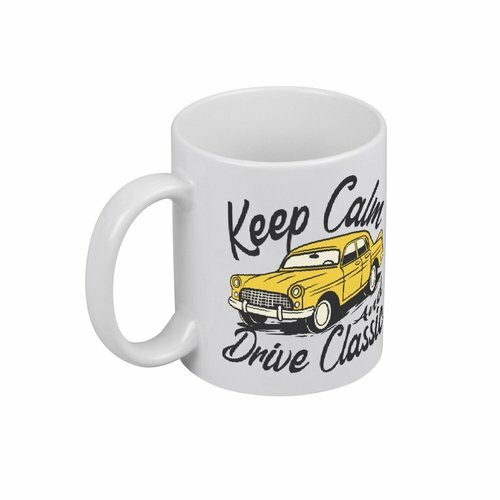 Кружка «Ретро автомобиль, машина, классический автомобиль» (белый)