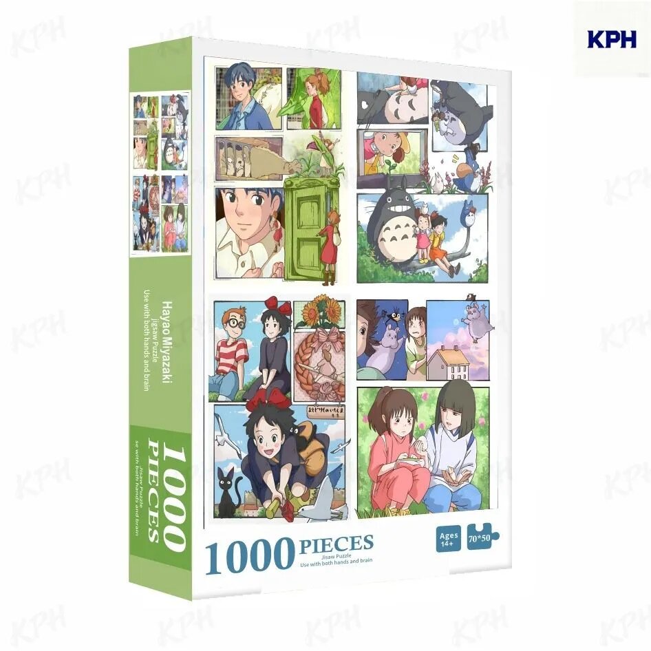 Маязуки Хаяо Пазл 1000 деталей для всей семьи, развивающая игрушка, релаксация, DIY, подарок