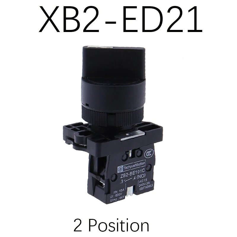 Переключатель ручной 2-позиционный XB2-ED21, черный