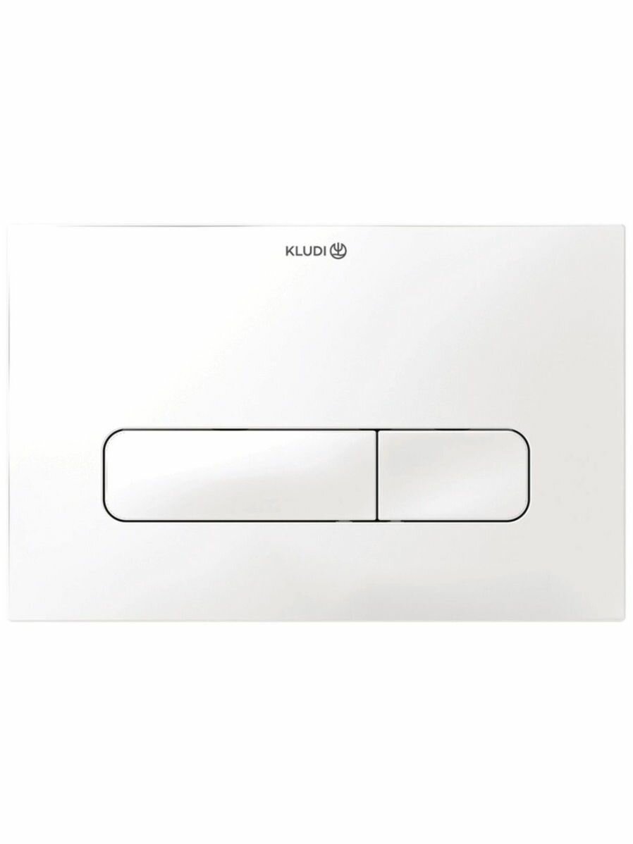 Смывная клавиша KLUDI UNIFIX 30PP0153 (два режима слива, белый матовый) для KLUDI-UNIFIX