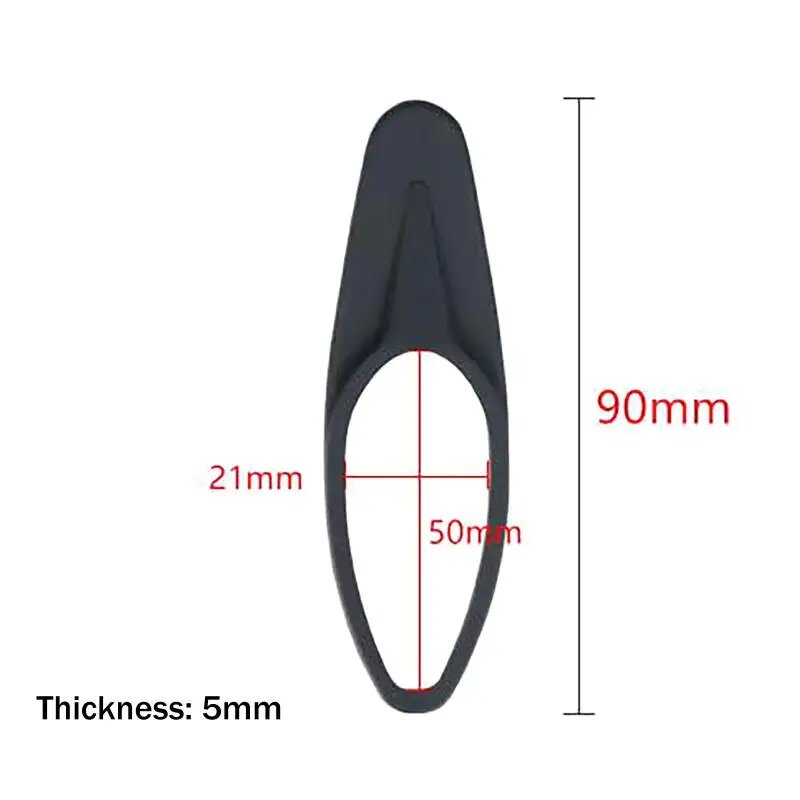 Силиконовый колпачок для подседельного штыря 90 мм черный 1PCS