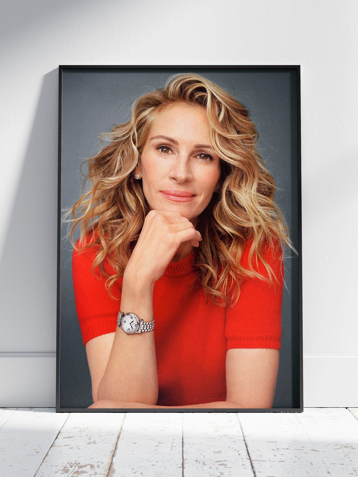 Плакат на стену для интерьера Джулия Робертс (Julia Roberts 19) - Постер по актеру фильма, кино, сериала формата A4 (21x30 см)