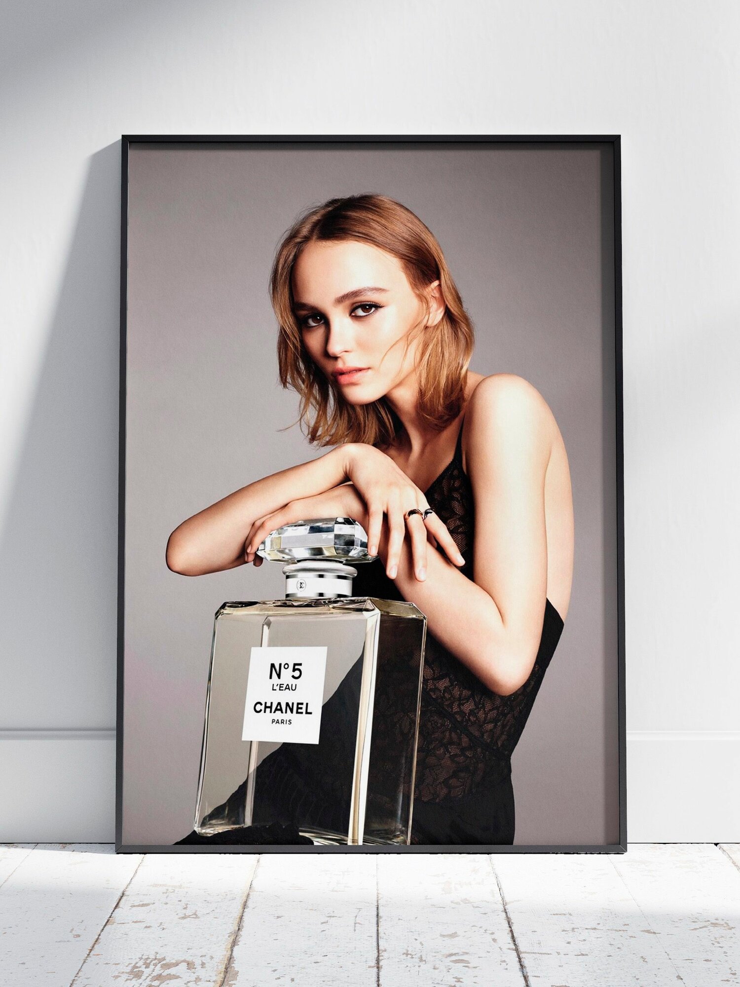 Плакат на стену для интерьера Лили Роуз Депп (Lily Rose Depp 37) - Постер по модели, бренду и моде формата A4 (21x30 см)