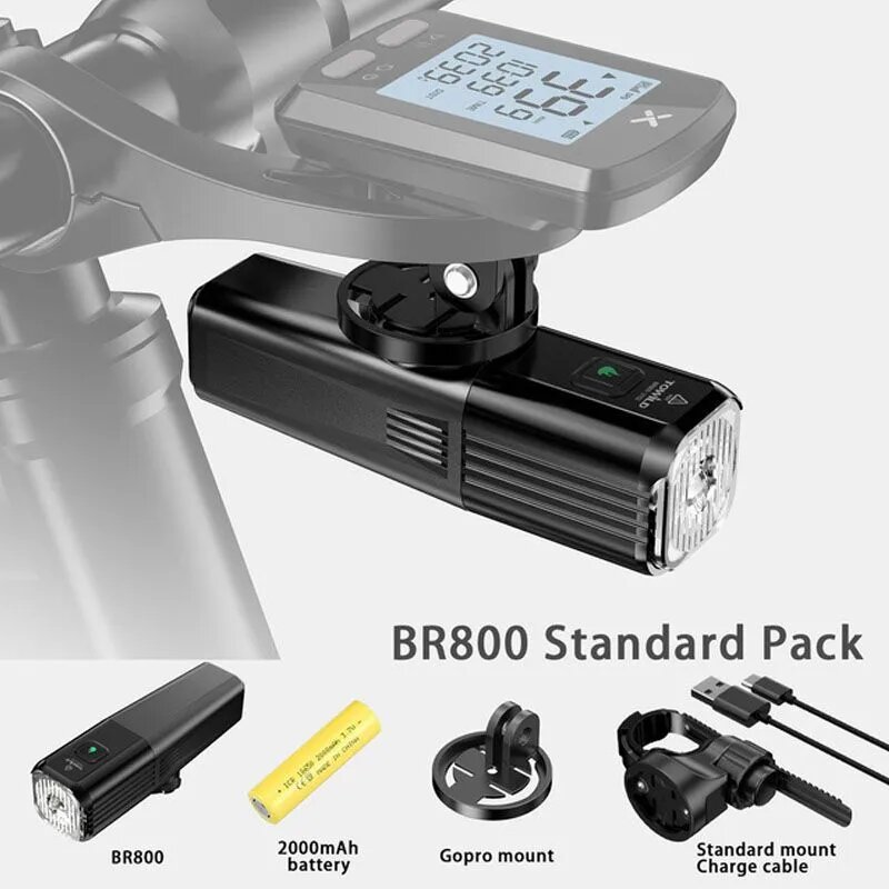 Фонарь ручной BR800 Standard Pack, 800 люмен, 10 режимов, IP10, дневной белый свет, Бежевый