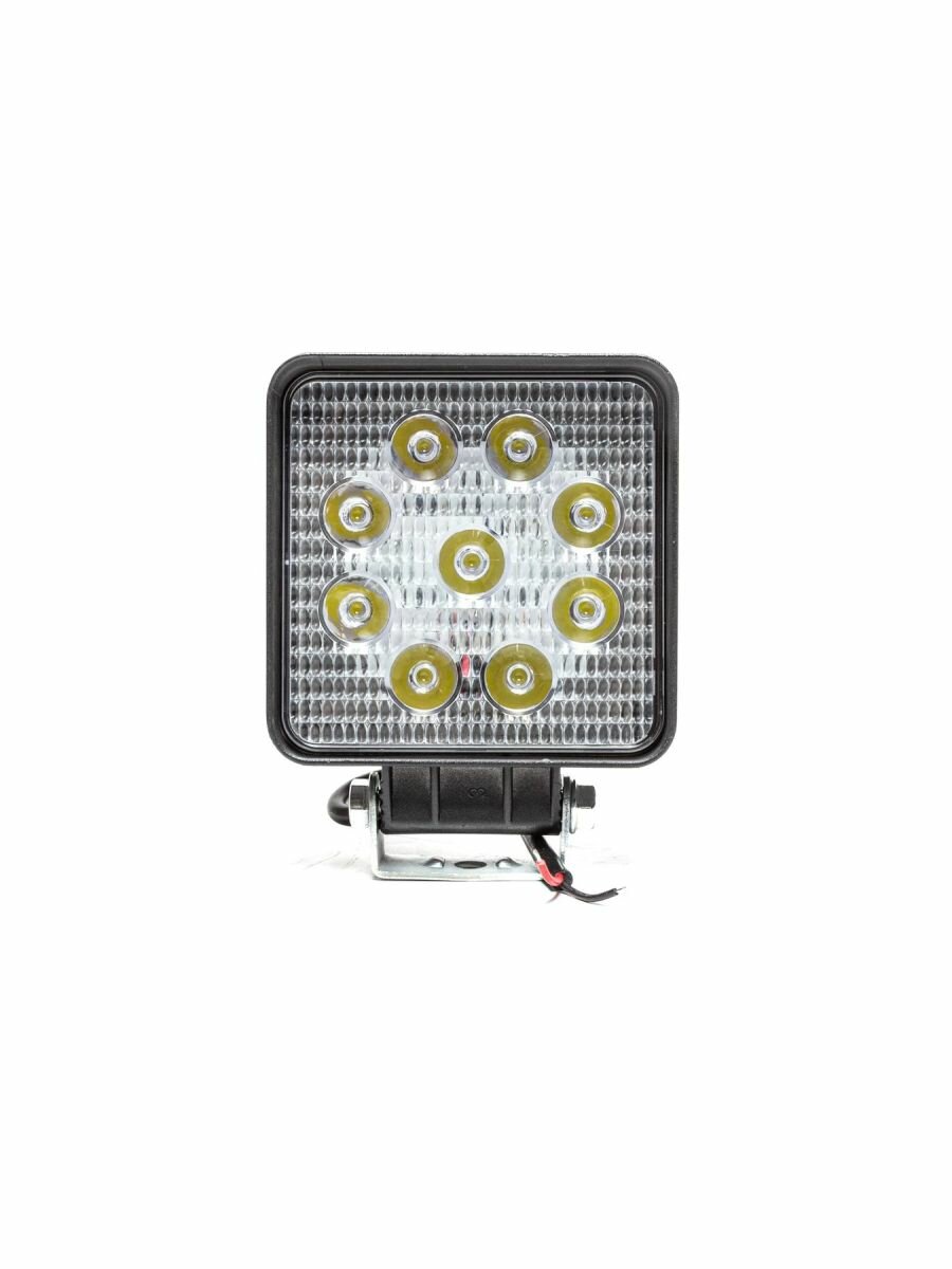 Фара светодиодная (квадратная) 27W 110*42*140 9 LED направленный свет 10 30V / Автоэлектрика / AE27S-9LED-42HC