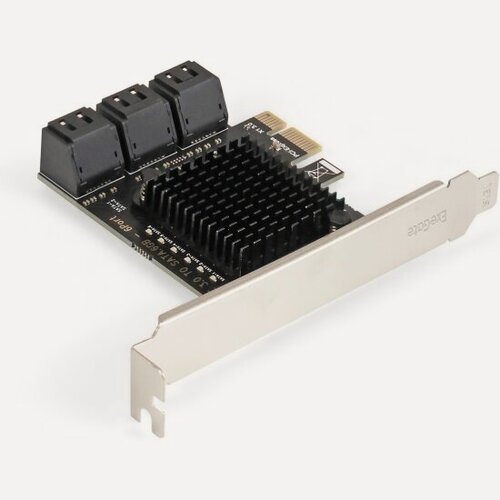 Изображение товара Контроллер Exegate EXE-516 (PCI-E x4 v3.0, SATA3 6Gb/s, 6 int, ASMedia Chipset ASM1166)
