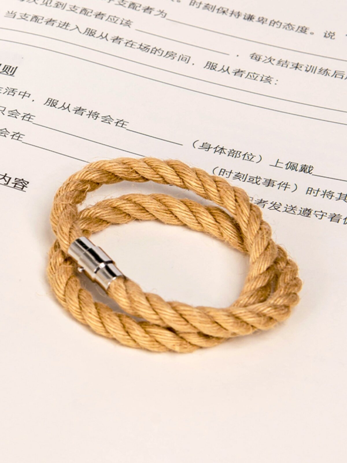 Серьга из грубой хлопковой веревки одинарный круг 19 см натуральный цвет для пар ручной работы подарок экологичный