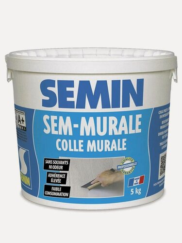 Изображение товара Готовый универсальный клей Semin Sem Murale (Сем-мюраль), 5 кг, для всех типов обоев и декоративных покрытий