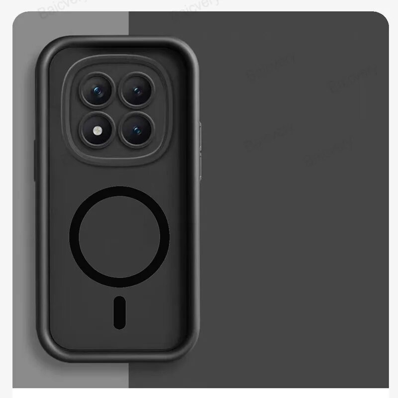 Черный чехол Xiaomi POCO M8 Pro 5G с MagSafe