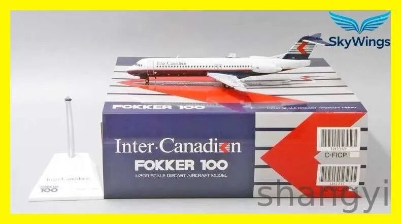 JC Wings Модель самолета Fokker 100 Air Canada 1:200 C-FICO Канадский региональный лайнер