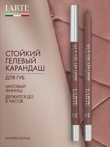 Изображение товара Устойчивый гелевый карандаш для губ 24/7 Gel lip liner, 04 speed dating