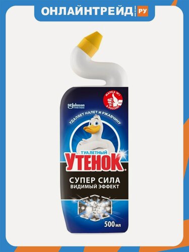 Изображение товара Чистящее средство Туалетный Утенок супер сила Видимый Эффект, 500 мл