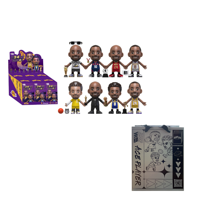 Коллекционная коробка унисекс AcePlayer x NBA BLACK MAMBA Kobe Bryant Mystery, Full Box 6 Pcs