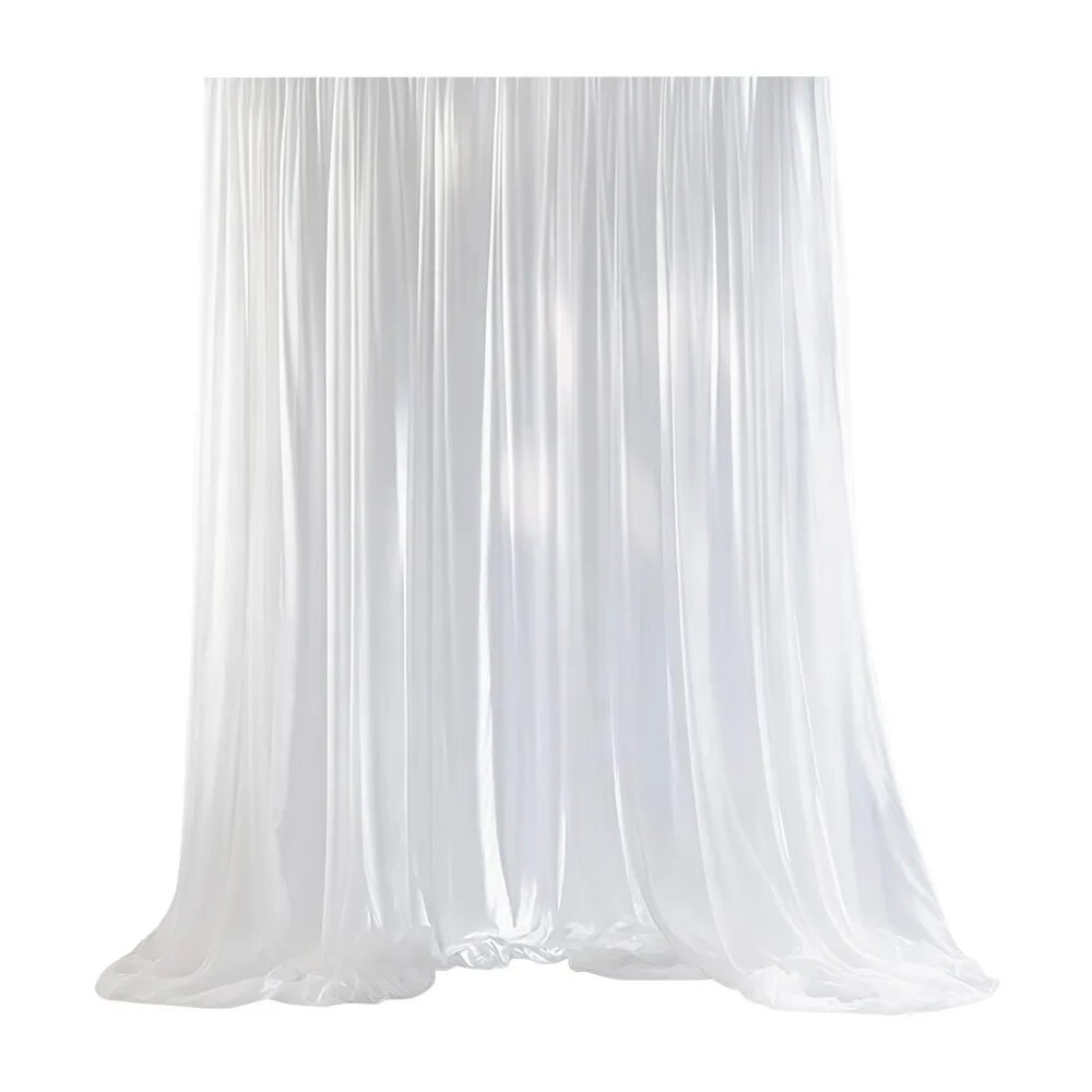 Фоновая ткань из полиэстера цвета шампань 140*250 см / 140*300 см 140x250cm, White