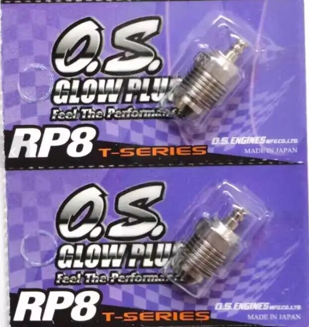 Новая ОС. Свеча накаливания OS Glow Plug Medium OS RP8 Turbo Cold On-Road Nitro - 1 шт. 2pcs