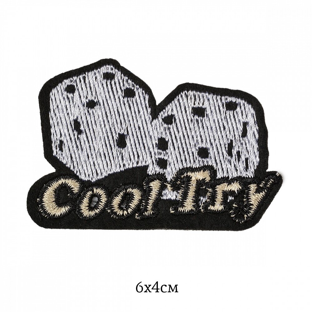 Аппликация пришивная TBY "Cool Try", 6х4 см, 10 шт (TBY.2302)