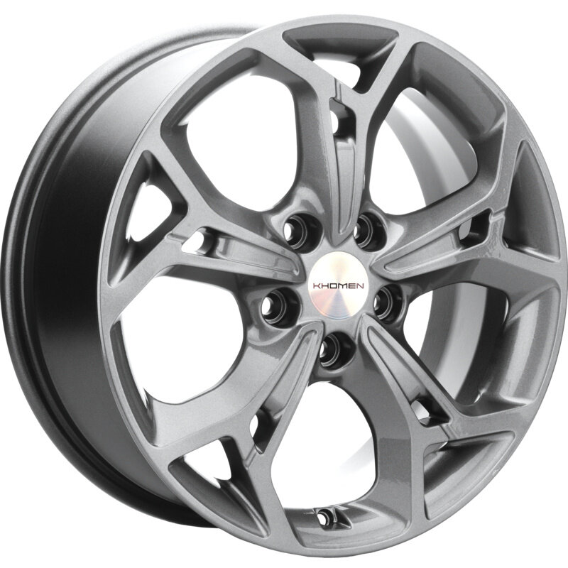 Литой колесный диск Khomen Wheels KHW1702 (Optima/Tucson) 7x17/5x114,3 ET51 D67,1 Gray