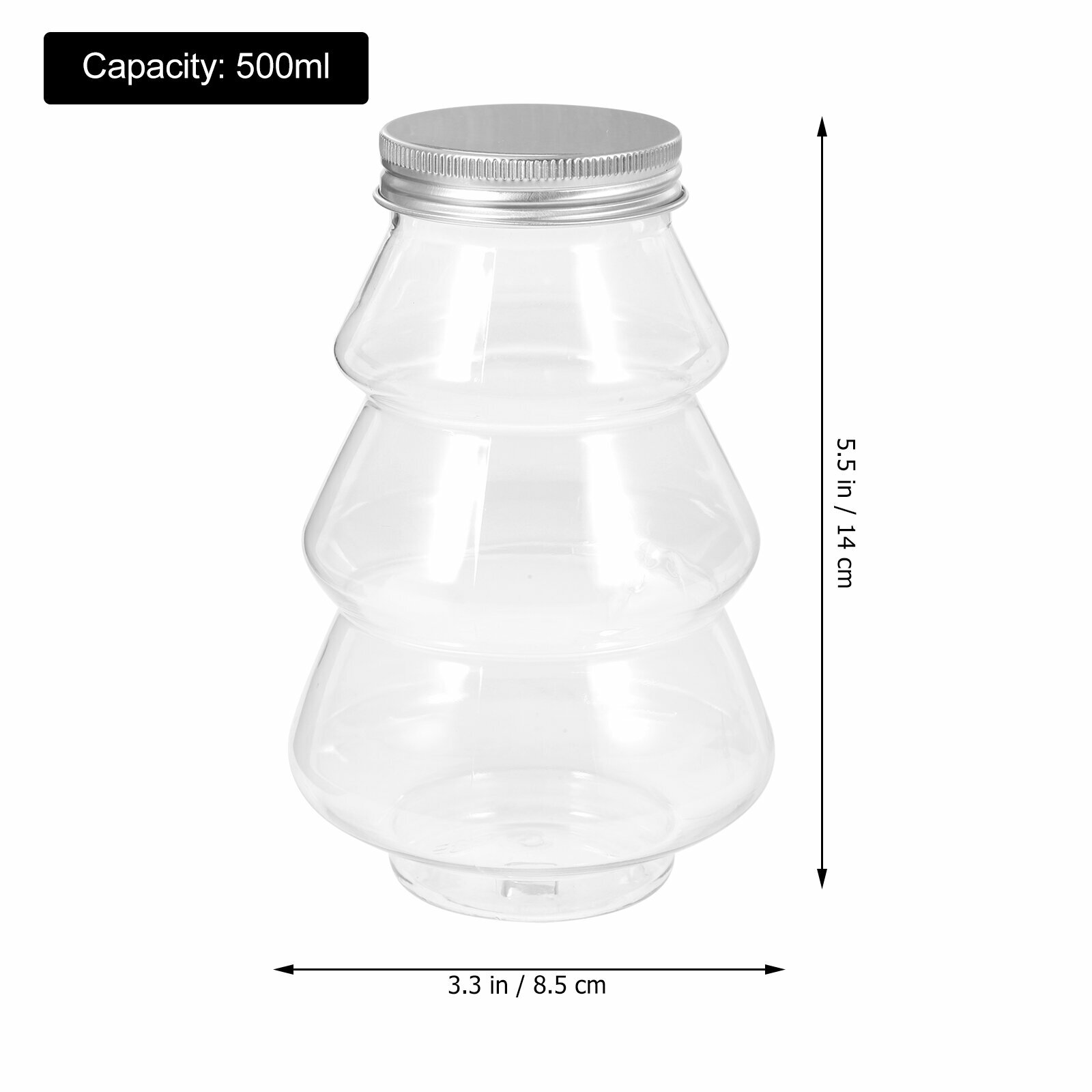 Прозрачные Бутылки Для Напитков Формы Елочки 10 Штук 14 00X8 50X8 50Cm