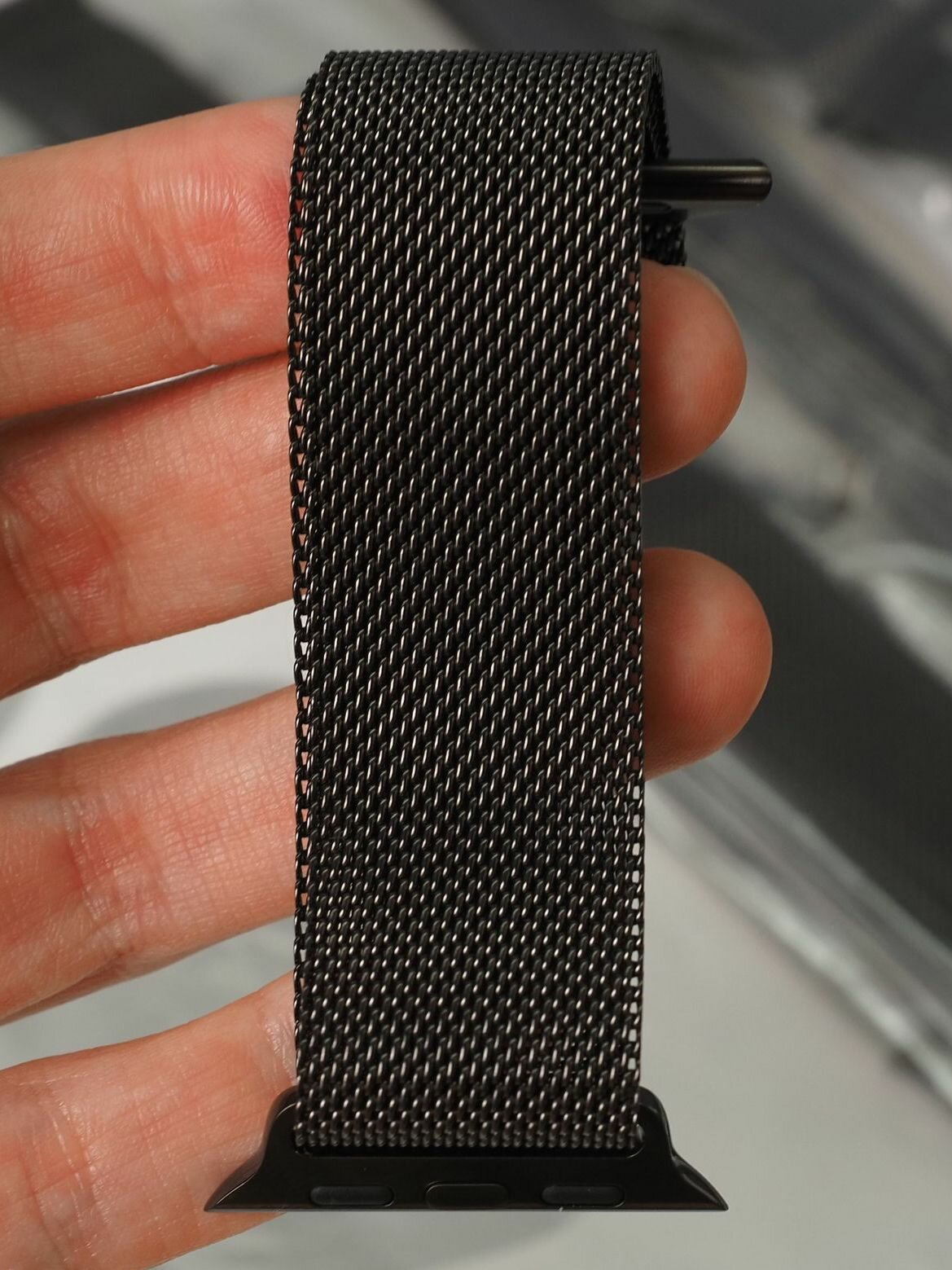 Ремешок стальной Milanese Loop (Без коробки) Slate для Apple Watch 42mm (Series 10) S/M MXMM3ZM/A